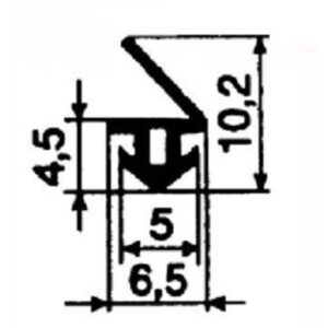 Tesnenie pre PVC - čierne (Sillen Euro 3)