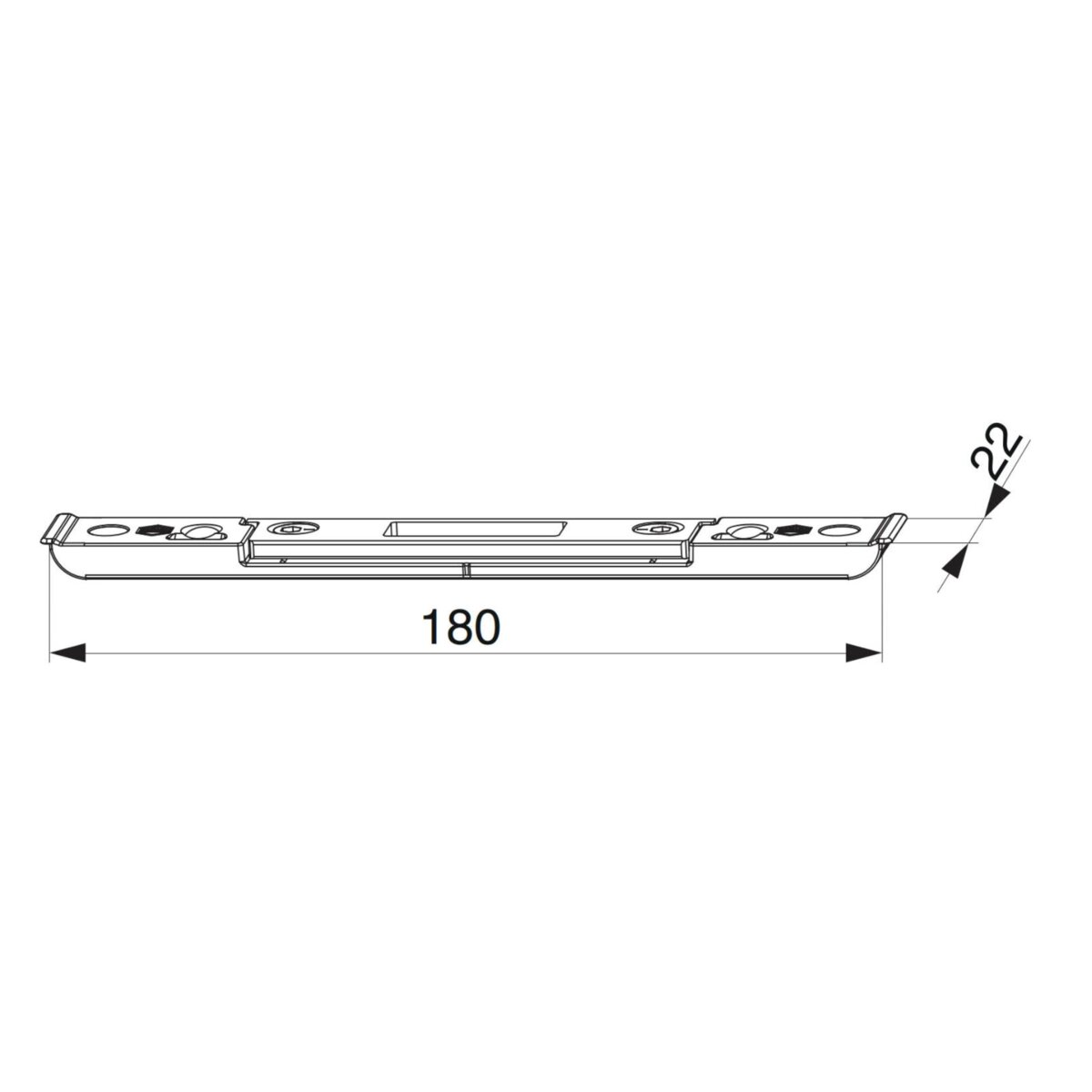 Protiplech vedľajší drevo 24 mm L/P