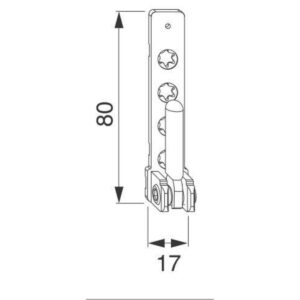 Spodný pánt rámový - MACO - 3 mm vrtanie