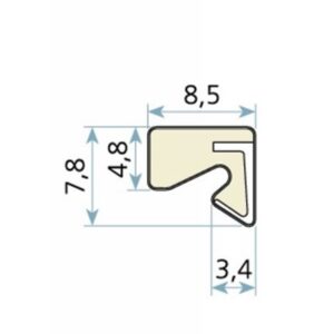 Tesnenie na Eurookná 3/5 mm - béžové