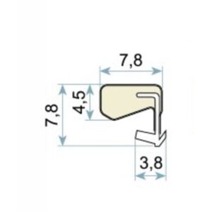 Tesnenie na Eurookná 3/5 mm - biele