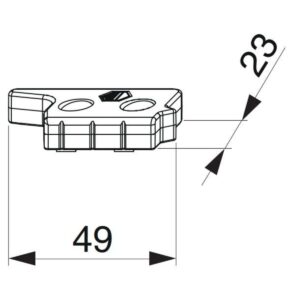 Protikus zdvíhacej páčky 13mm R-24mm ľavý MACO