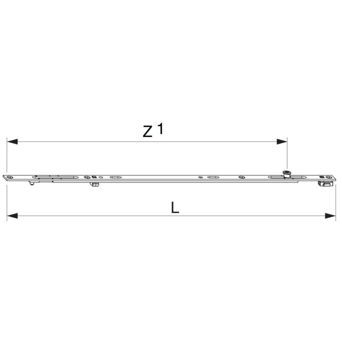 Predĺženie MM - 801-1280 mm - fixné nepredlžitelné X