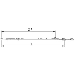 Predĺženie MM - 801-1280 mm predlžitelné s 1 iS X